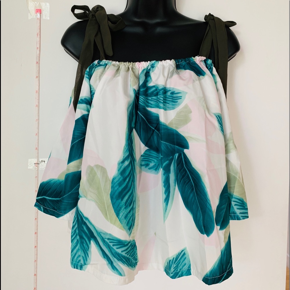 Leafy green blouse